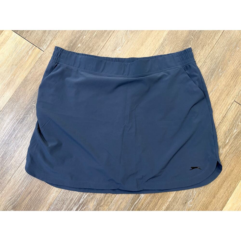 Slazenger Golf Skort Skirt Womens XL Blue Athletic Pull On Skirt